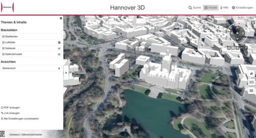 Hannover 3D Gis Anwendung 